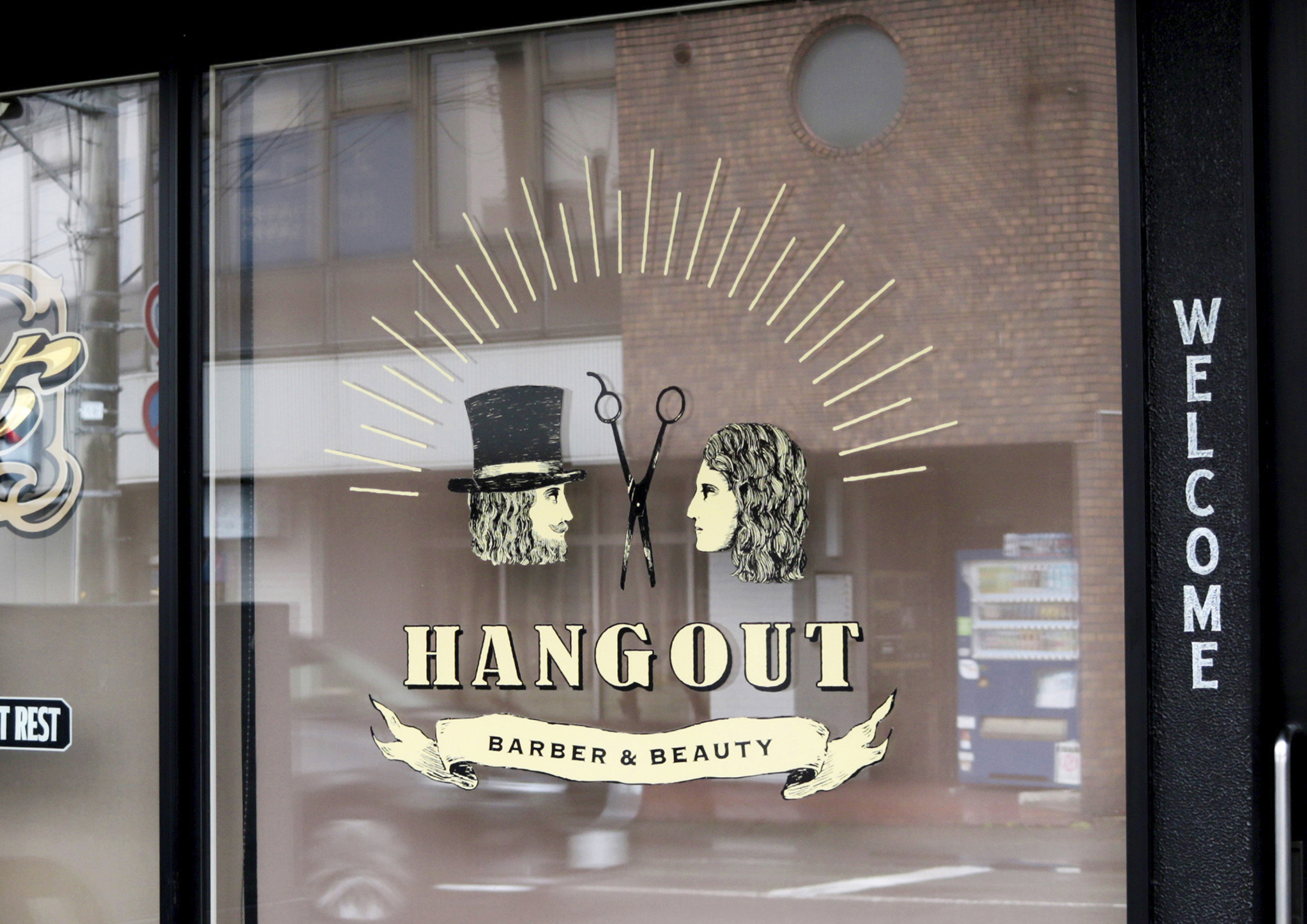 ヘアサロン ロゴデザイン／HANGOUT